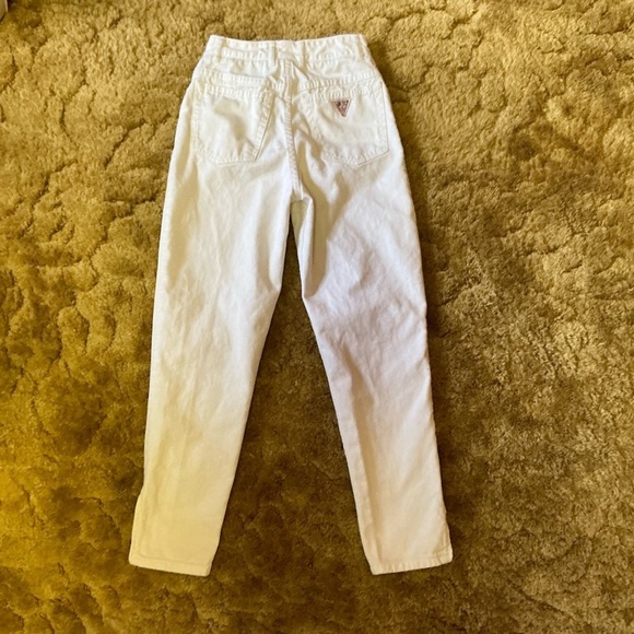 Vtg 80s white high waist Guess jeans - Picture 14 of 16